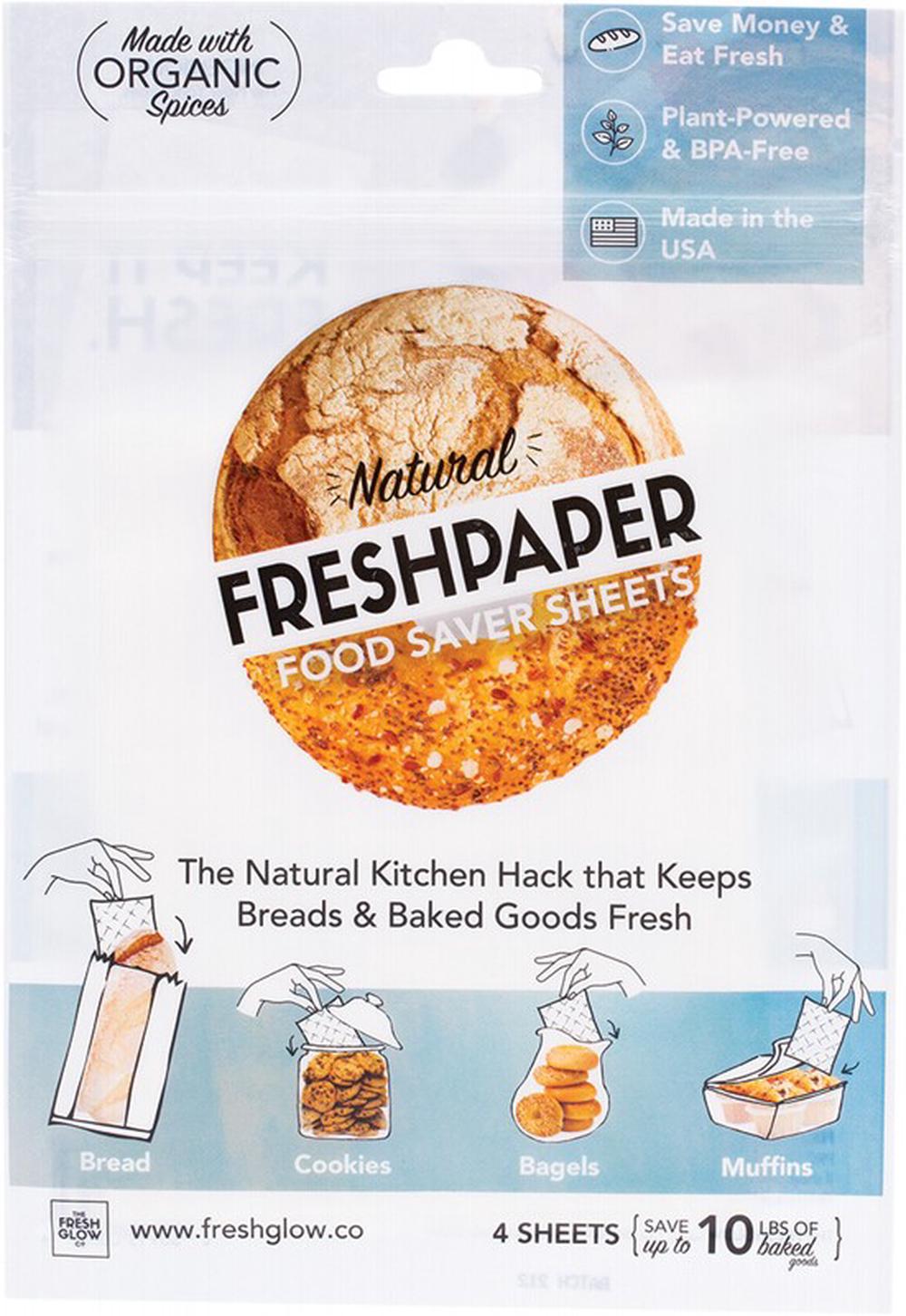 Freshpaper Natural Food Saver Bread & Baked Goods, 4 Sheet Buy online