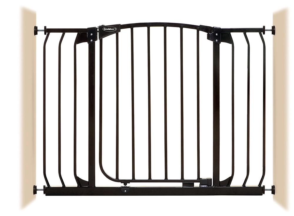 Bindaboo Extra-Wide Hallway Security Gate (Black) - 97-108cm | Buy ...