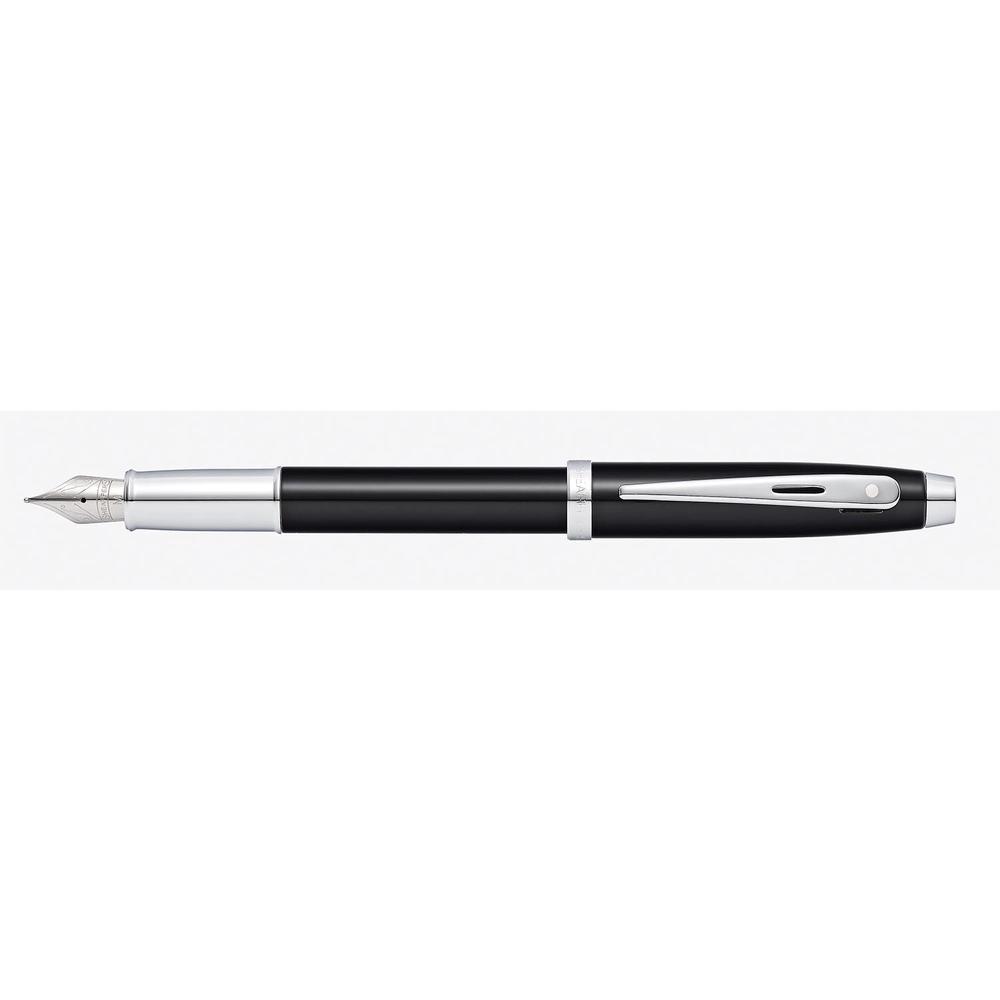 100 Gloss Blue Lacquer with  Chrome Fountain Pen, 0880028275693