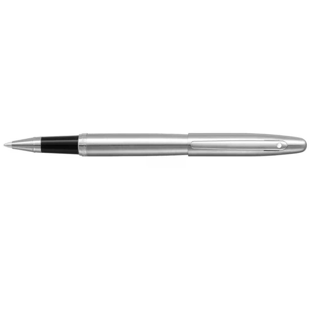 VFM Brushed Chrome/Chrome Trim Rollerball Pen, 0880029121159