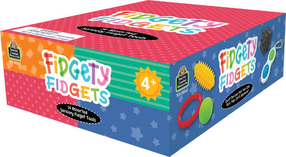 Fidgety Fidgets Fidget Box, Set of 14, 0882319019696