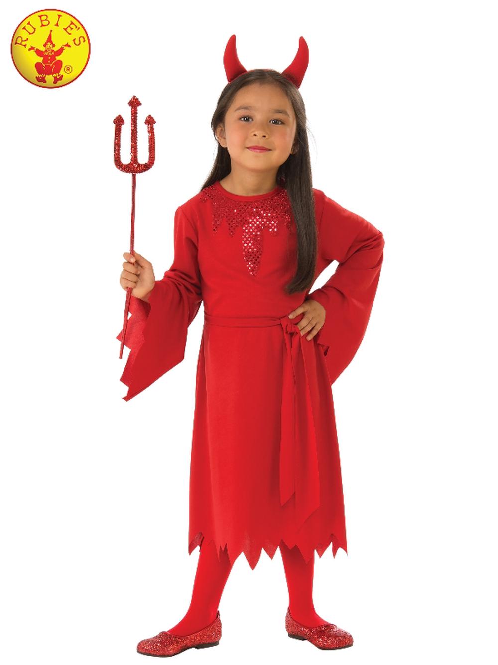 Rubies Red Devil Girl Opp Costume - Child-Small, 0883028040667