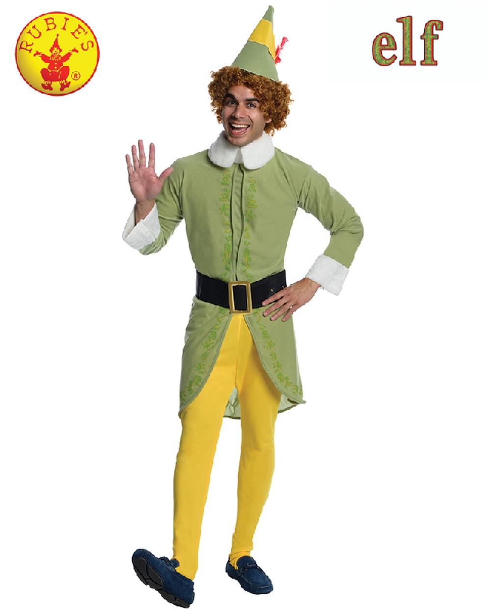 Rubies Buddy 'The Elf' Adult Costume - Mens - XL, 0883028041985