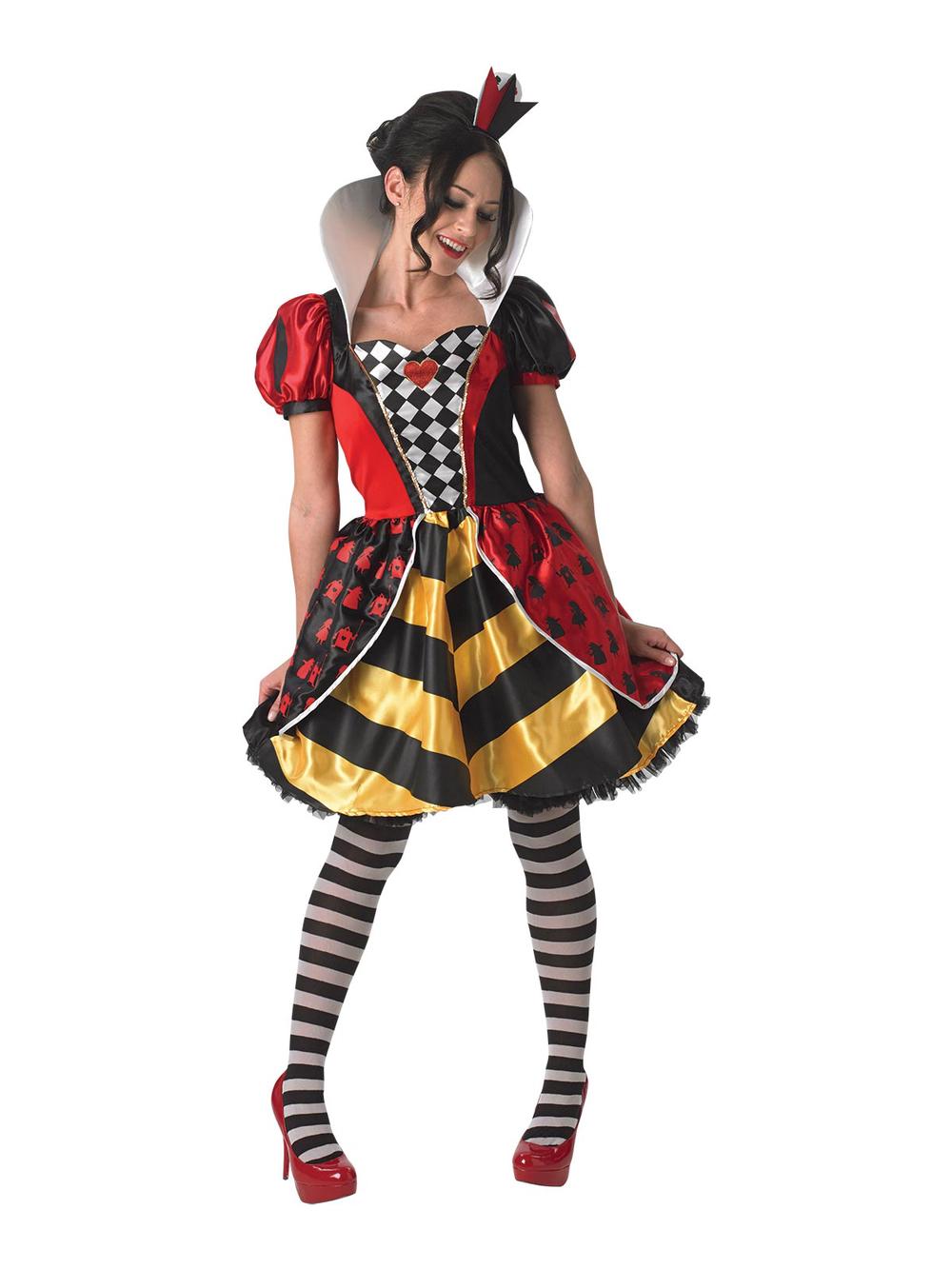 Red Queen Of Hearts Adult Costume, 0883028042500
