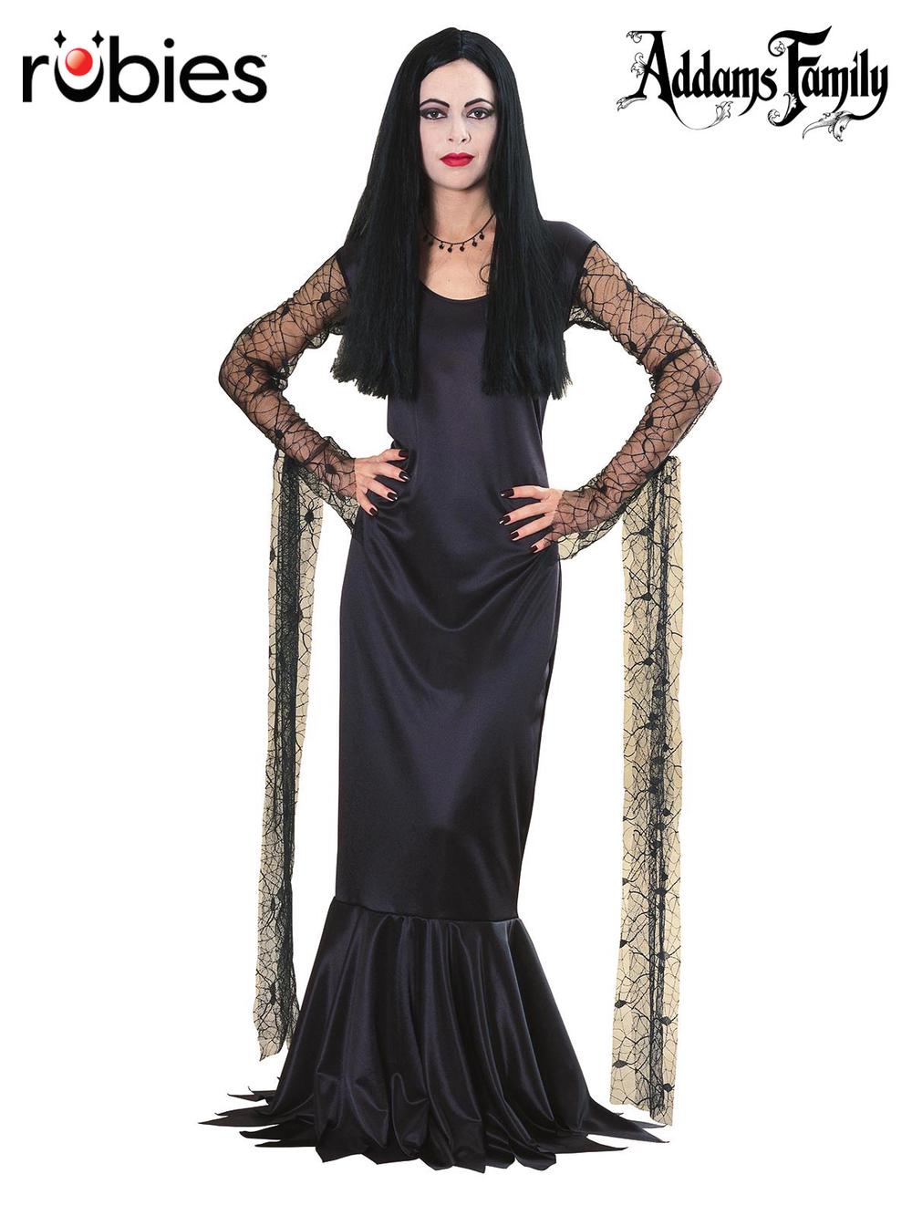 Rubies Deerfield Morticia Addams Costume, Adult - Medium, 0883028045464