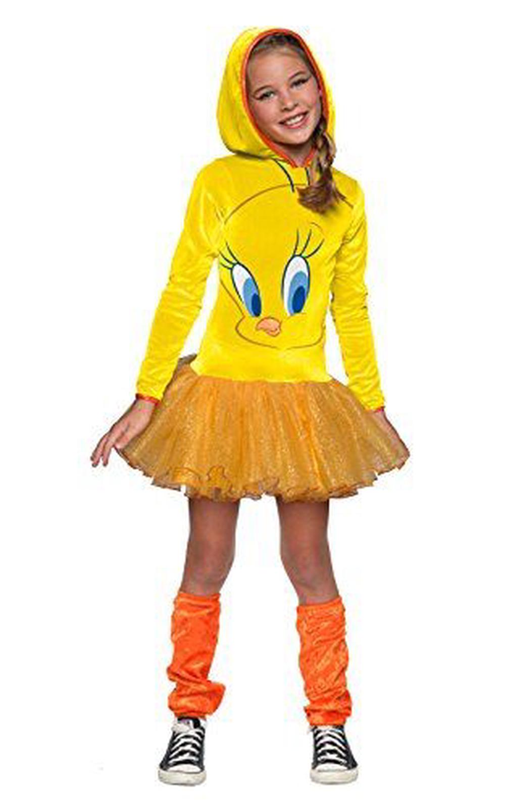 Rubies Looney Tunes Tweety Bird Girls Hooded Costume, Child's Medium, 0883028061211