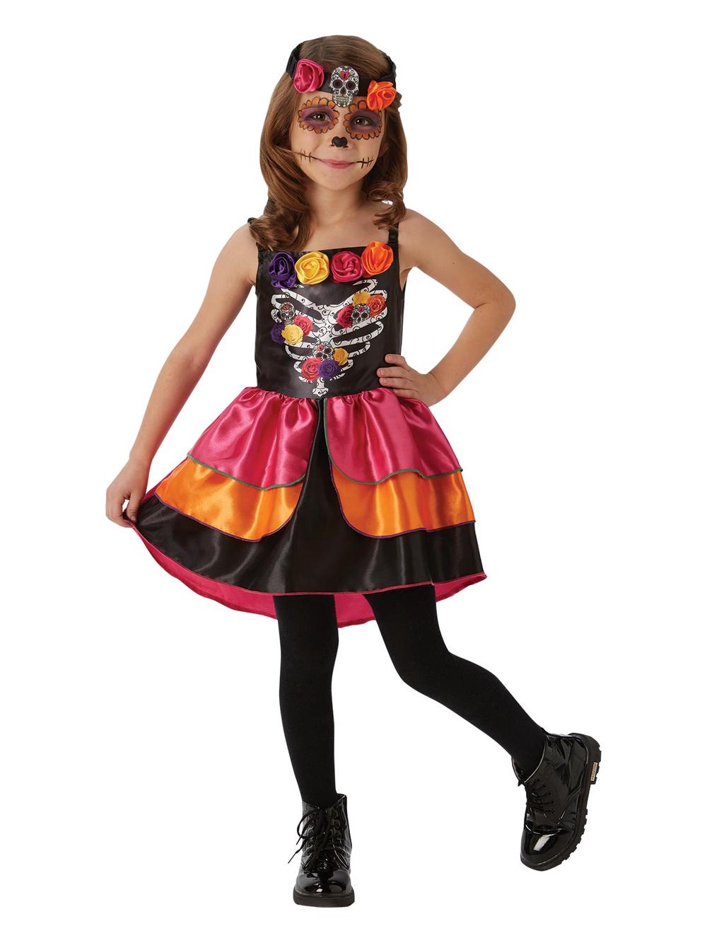 Sugar Skull Day Of The Dead Costume, 0883028211234