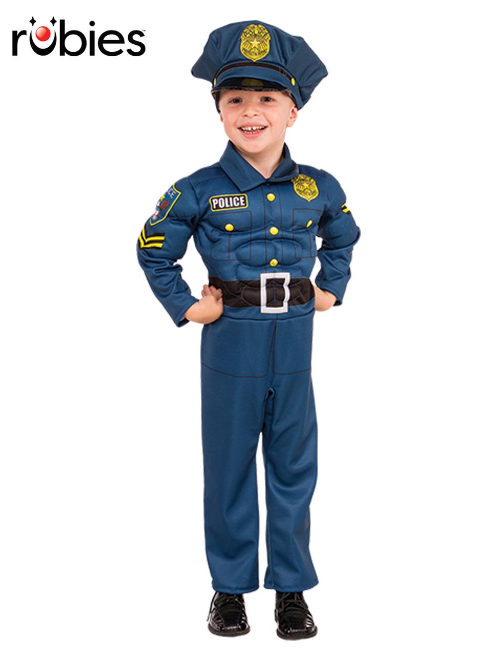 Top Cop Deluxe Policeman Costume, Child, 0883028232000