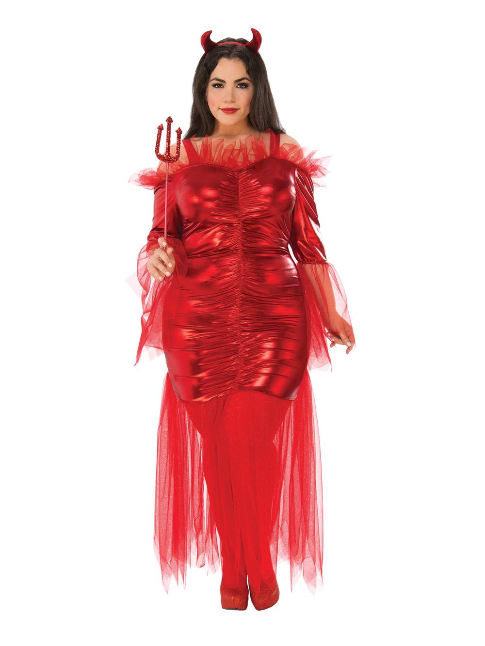 Red Devil Adult Costume - Plus Size, 0883028303212