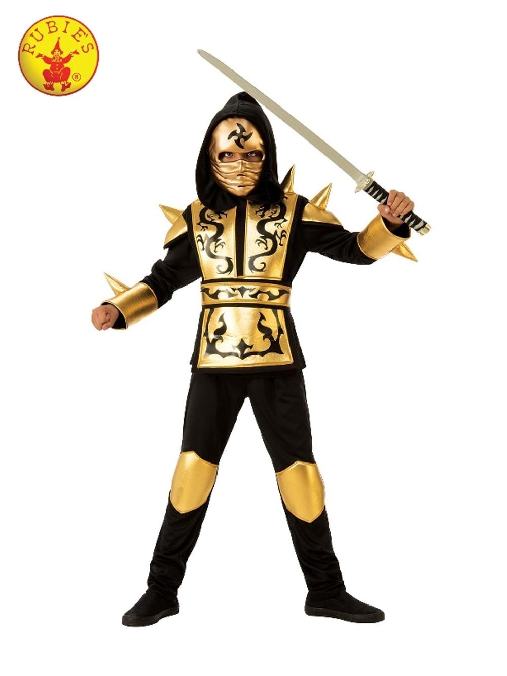 Rubies Gold Ninja Costume - Child-Large by Rubies - ISBN: 0883028304240