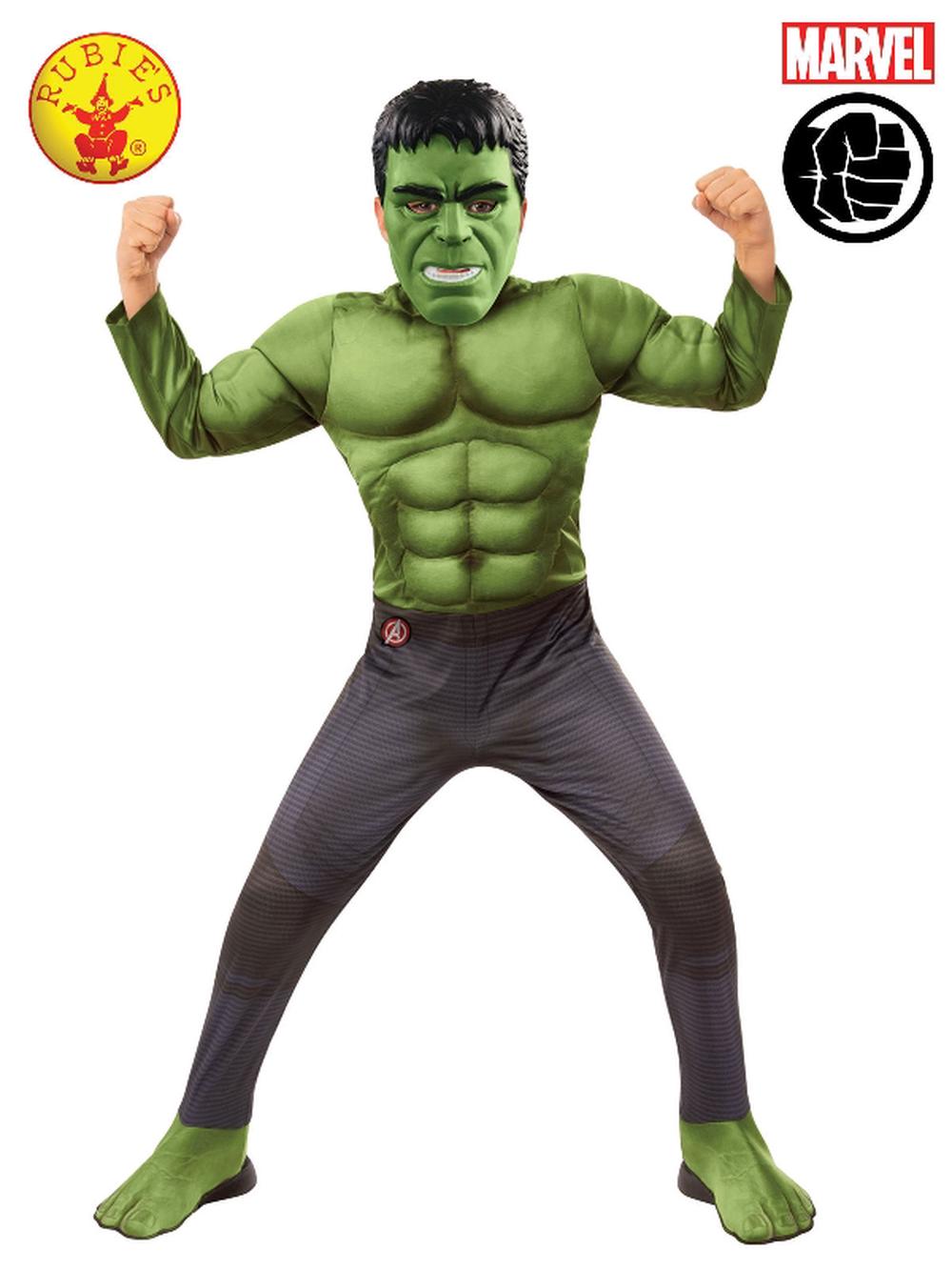 Rubies Hulk Deluxe AVG4 Costume - 8-10 Years | Buy online at Tiny Fox