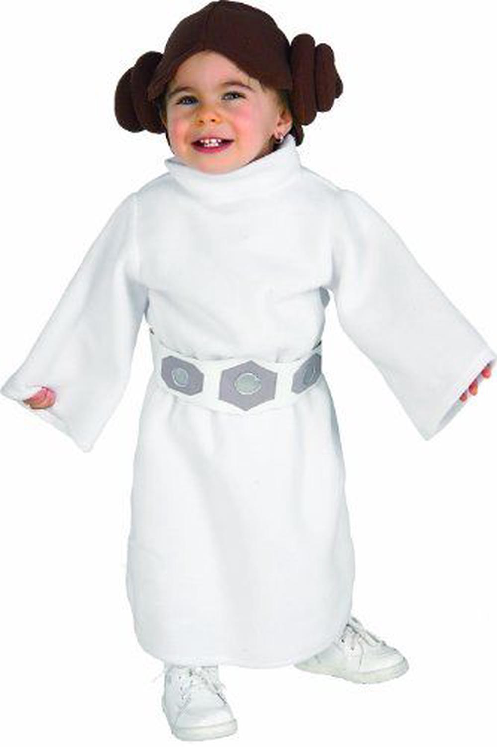Princess Leia Toddler Romper Star Wars White Fleece