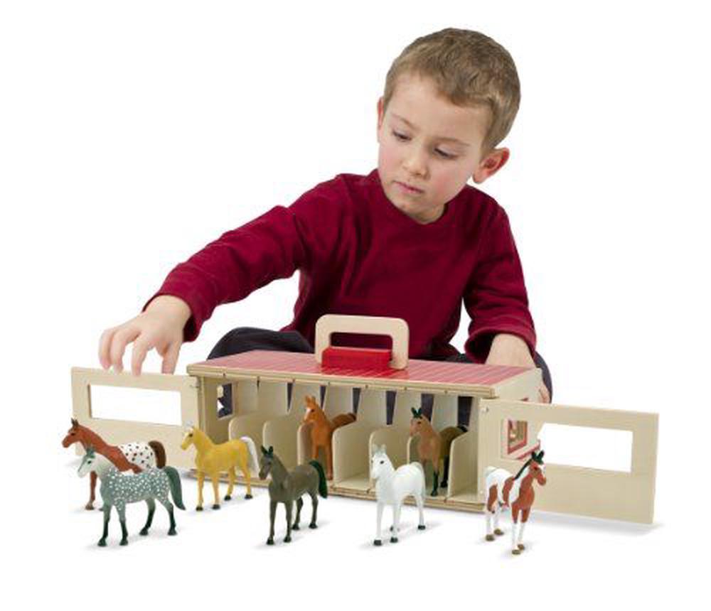 melissa and doug horse stable