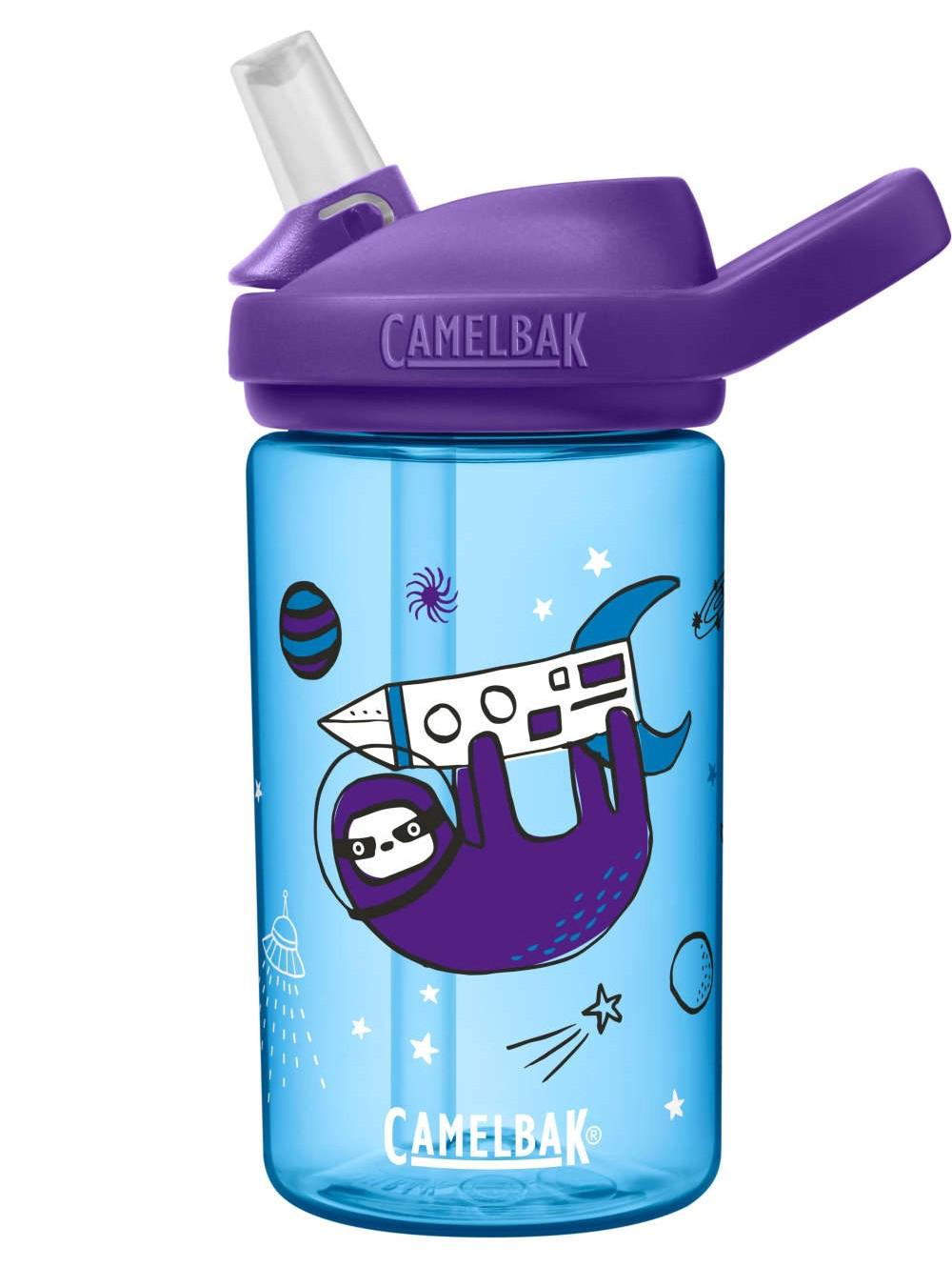 CamelBak eddy+ Kids Tritan Renew Water Bottle (Sloths In Space) - 400mL, 0886798033501