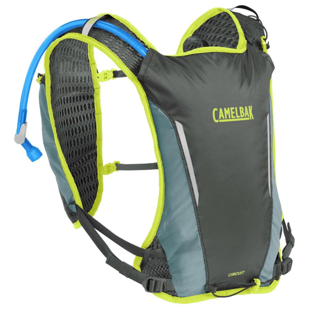 Circuit Run Women's Vest with Crux Reservoir (Graphite/Limeade) - 1.5L, 0886798042046