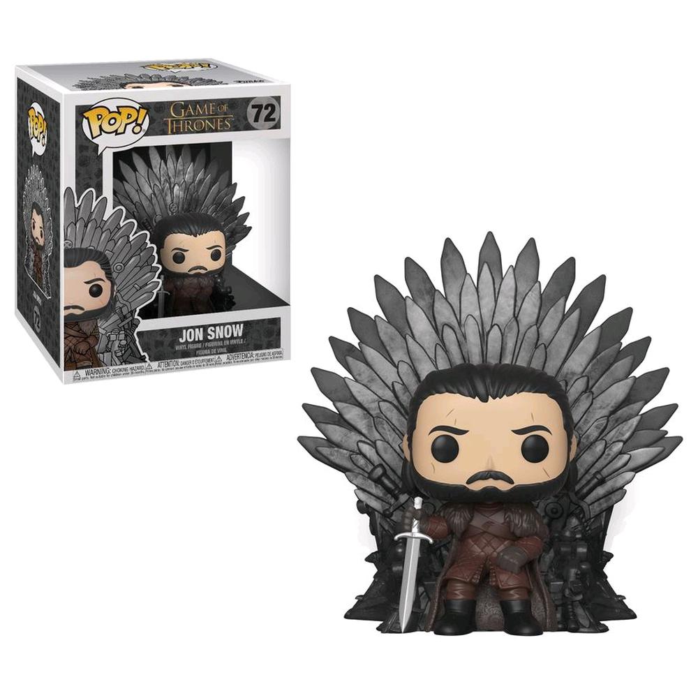 Jon Snow on Iron Throne Pop! Deluxe 