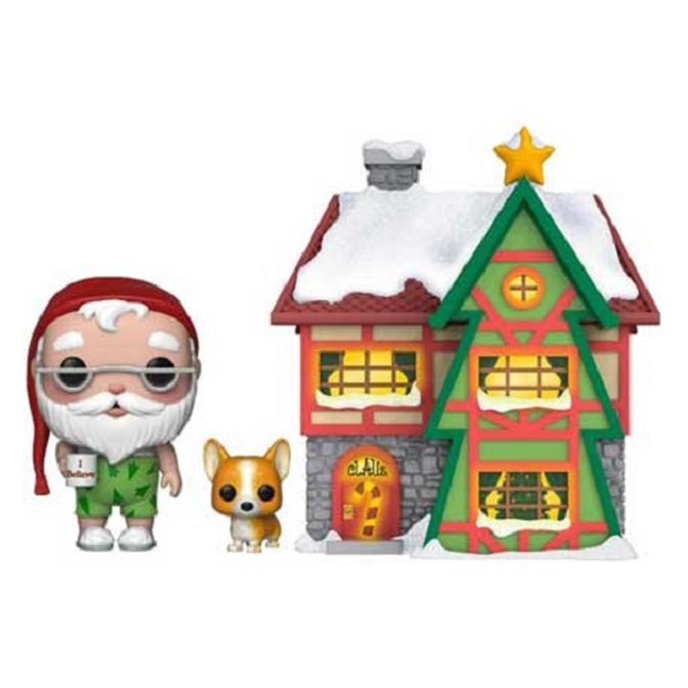 Funko Peppermint Lane Santa Nutmeg And Light Up Santas House Pop