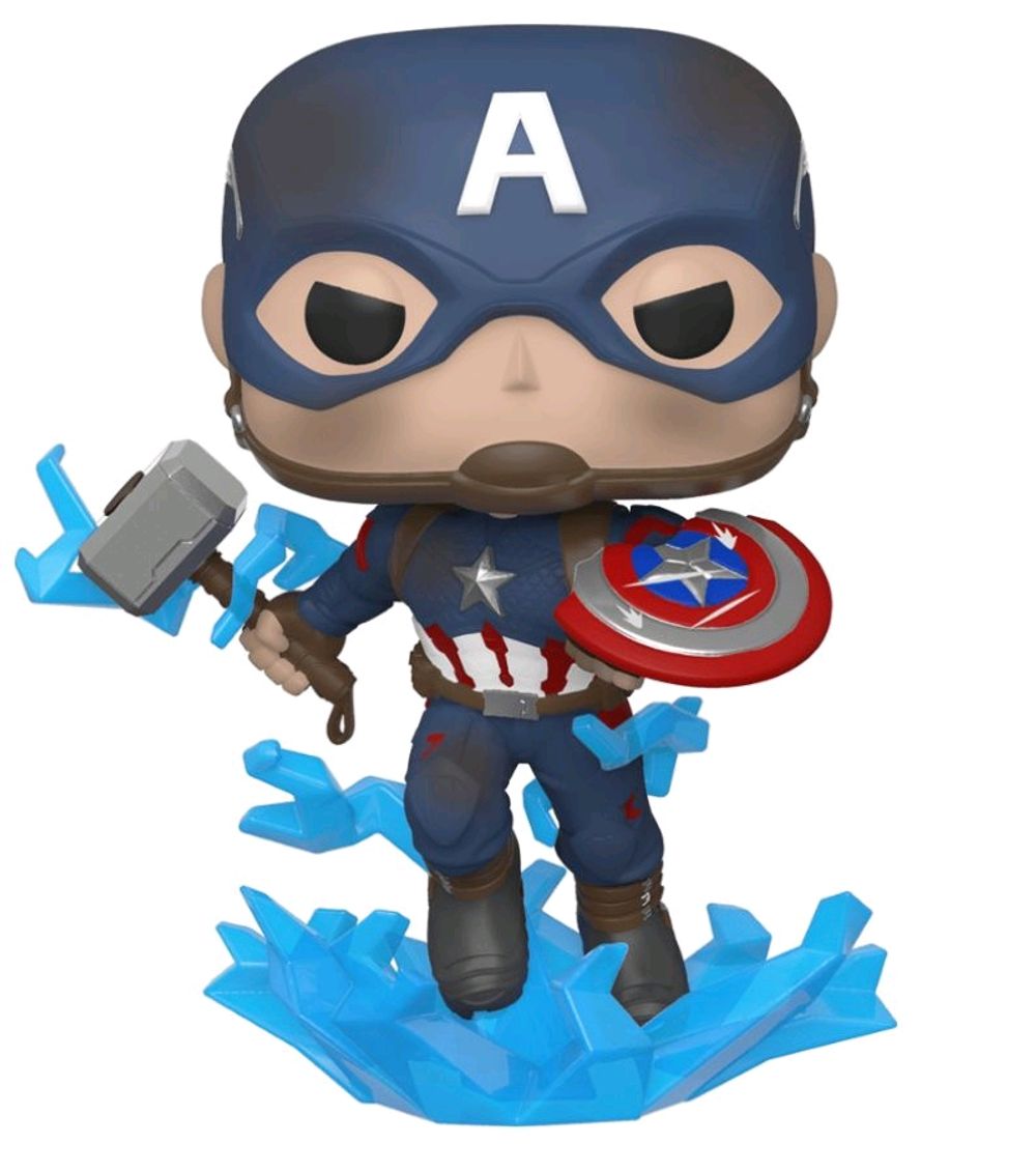 Funko Avengers 4: Endgame - Captain America with Mjolnir Pop! Vinyl | Buy  online at The Nile