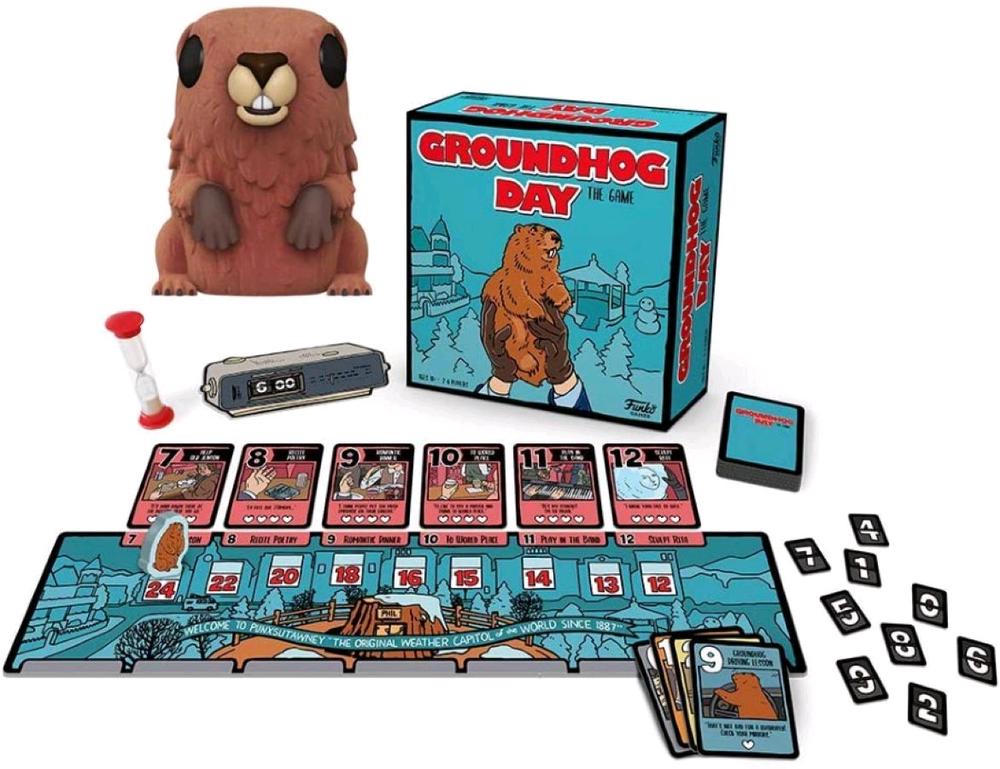 Funko Groundhog Day - The Game & Punxsutawney Phil Flocked Pop! Vinyl Figure, 0889698547512