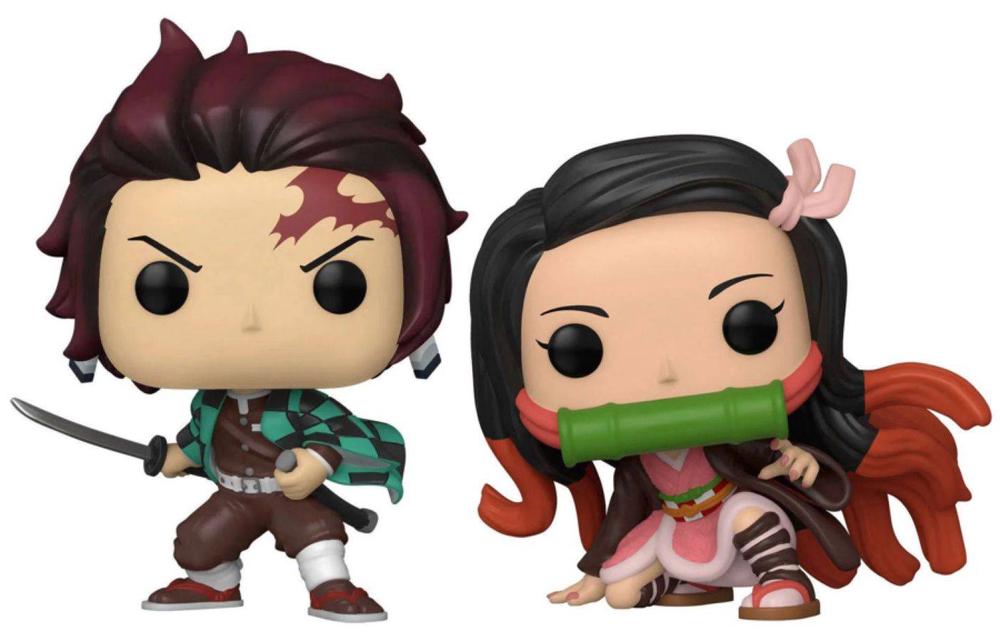 Demon Slayer - Tanjiro & Nezuko Pop! Vinyl, Pack of 2, 0889698627108
