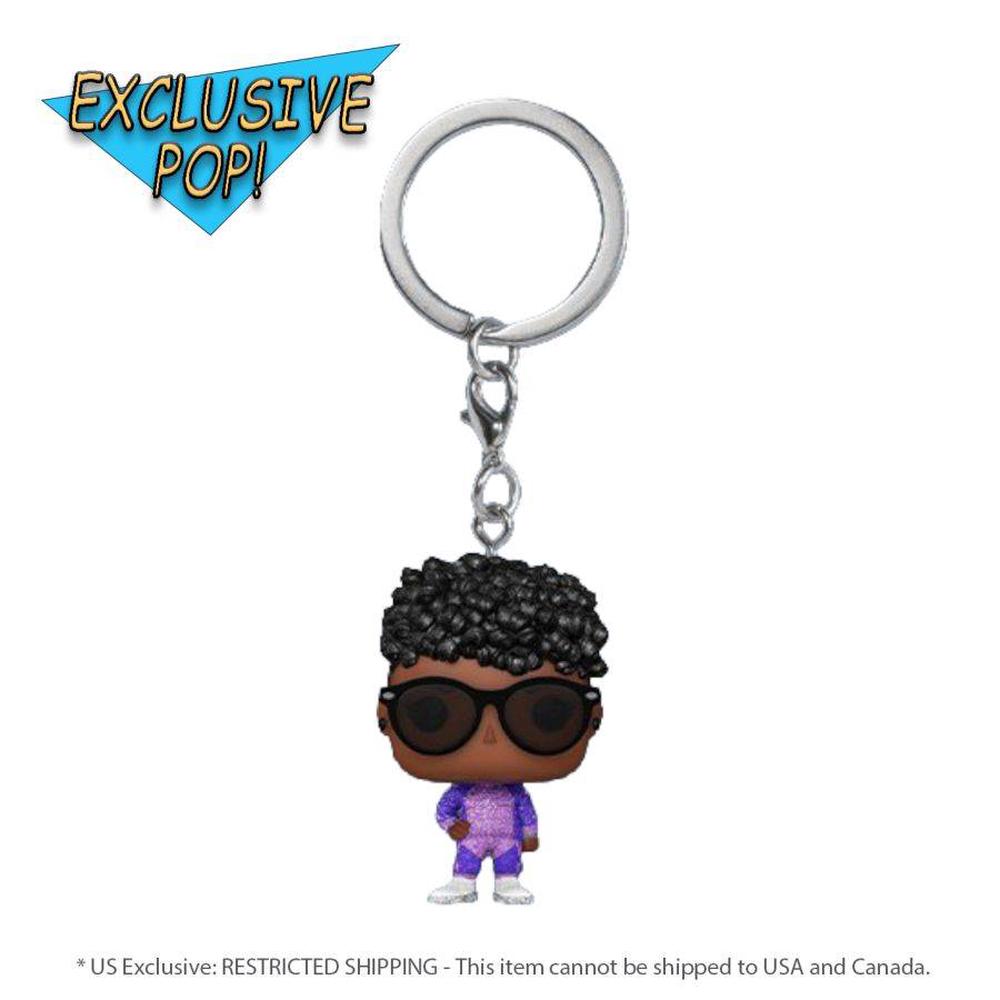 Funko Black Panther 2: Wakanda Forever - Shuri with sunglasses Glitter Pop! Keychain, 0889698668224
