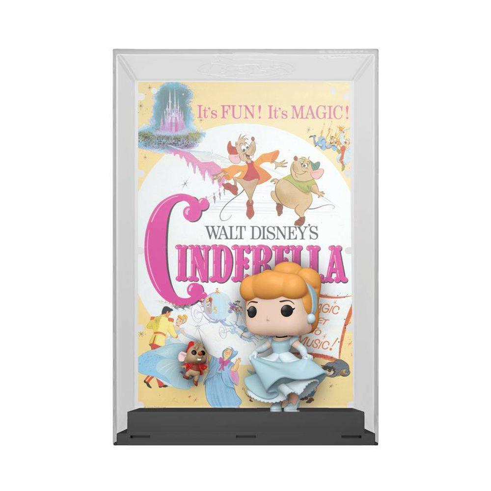 Funko Disney 100 - Cinderella w/Jaq Pop! Poster, 0889698674980