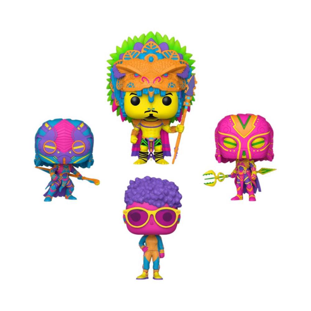 Black Panther 2: Wakanda Forever - Blacklight Pop!, 4 Pack, 0889698691482