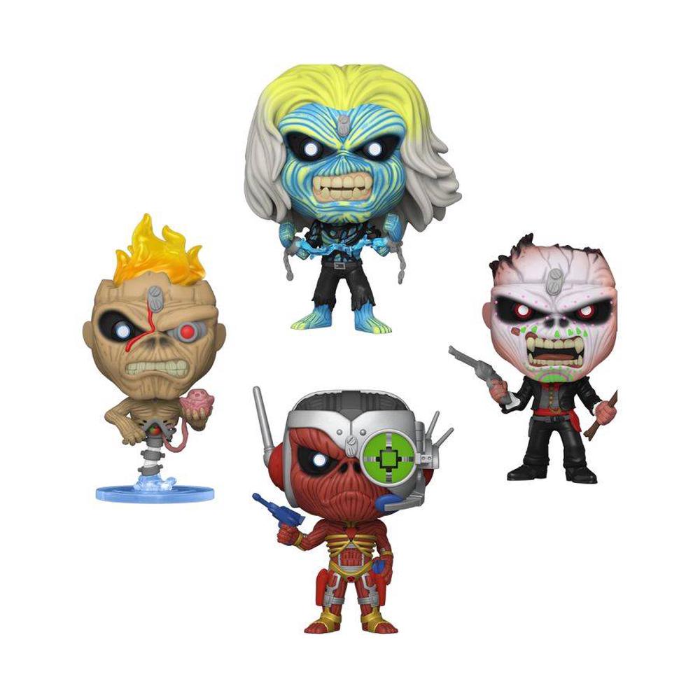 Funko Iron Maiden - Eddie Glow Pop!, 4 Pack, 0889698695862