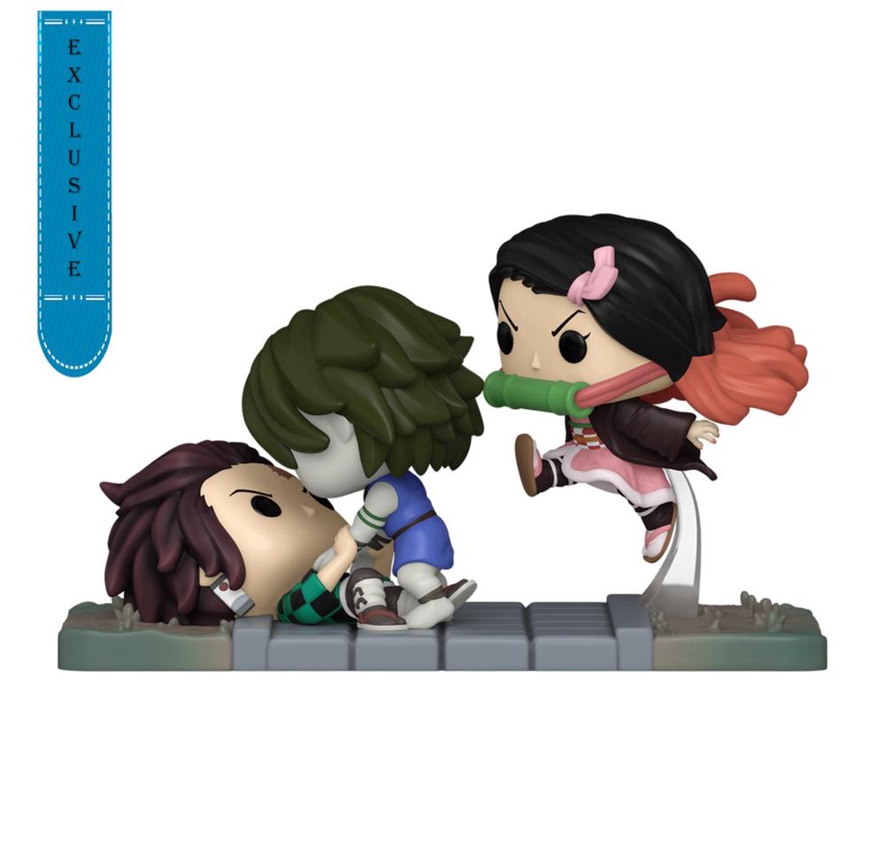 Funko Demon Slayer - Tanjiro & Nezuko Vs Temple Demon Pop! Moment, 0889698739849