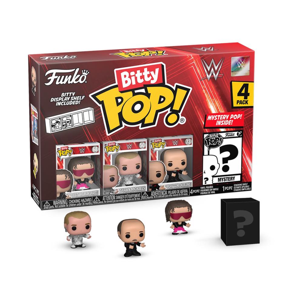 Funko WWE - Bret Hart Bitty Pop!, 4 Pack, 0889698754613