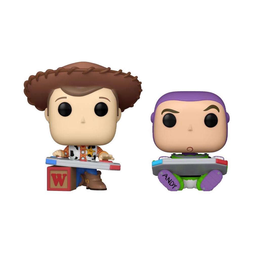 Funko Toy Story - Woody & Buzz Gaming Pop! Vinyl, 2 Pacl C-Expo Exclusive, 0889698768306