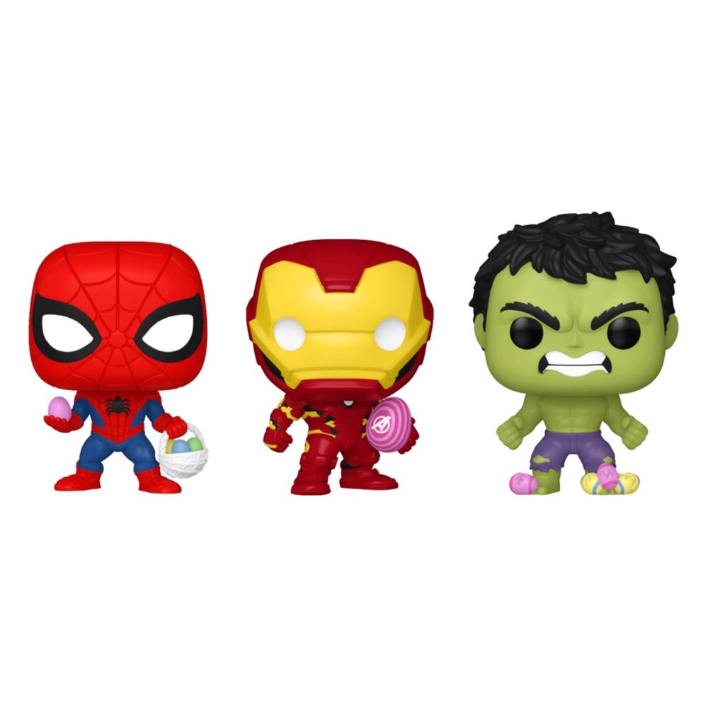 Marvel Comics - Spider-Man, Iron Man & Hulk Carrot Pocket Pop!, 3 Pack - 1.5 Inch, 0889698771689