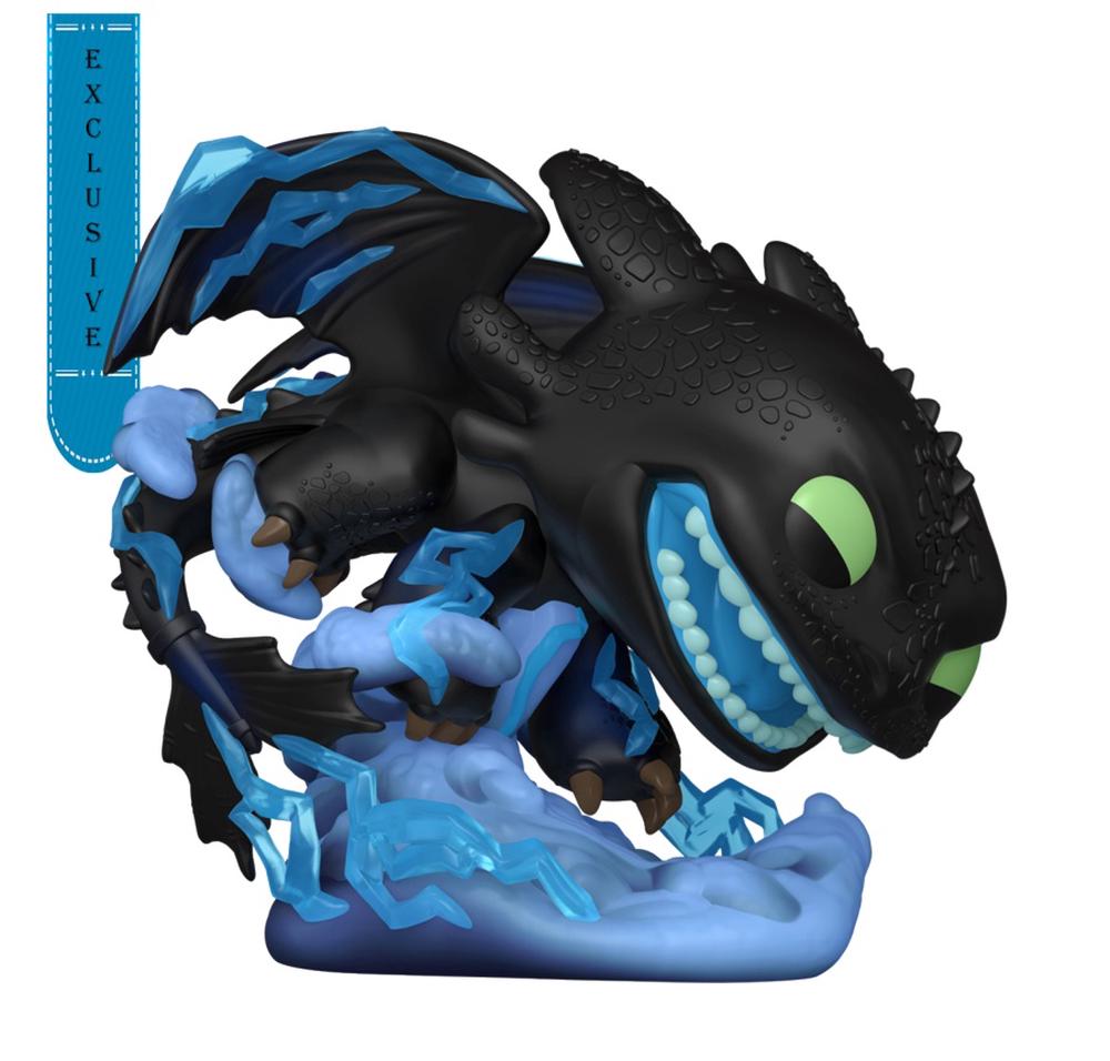 Funko How To Trin Your Dragon - Toothless with Lightning Pop! Premium - 4.4 Inch, 0889698844284