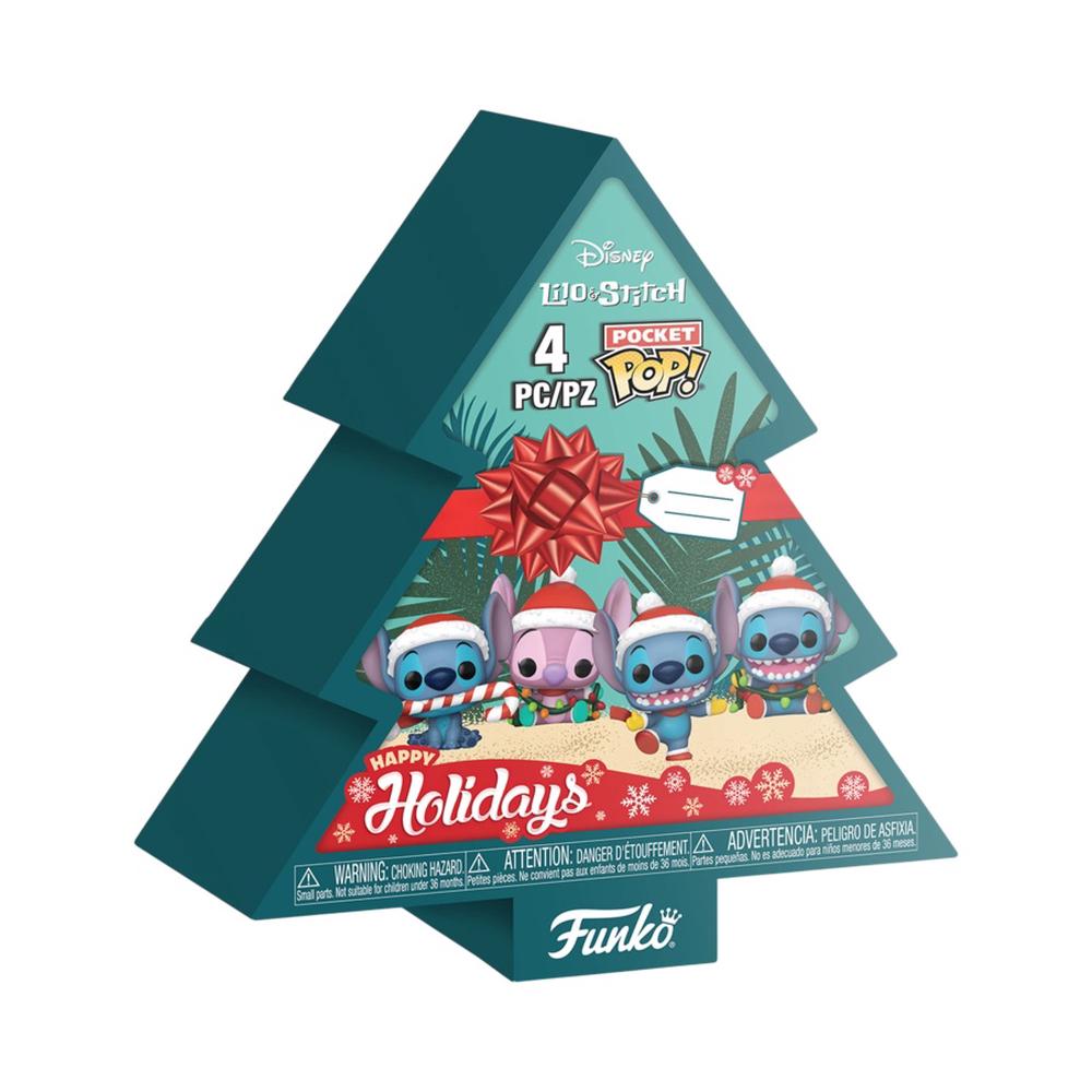 Funko Lilo & Stitch - Holiday Tree Box Pocket Pop! 4PK, 0889698860925