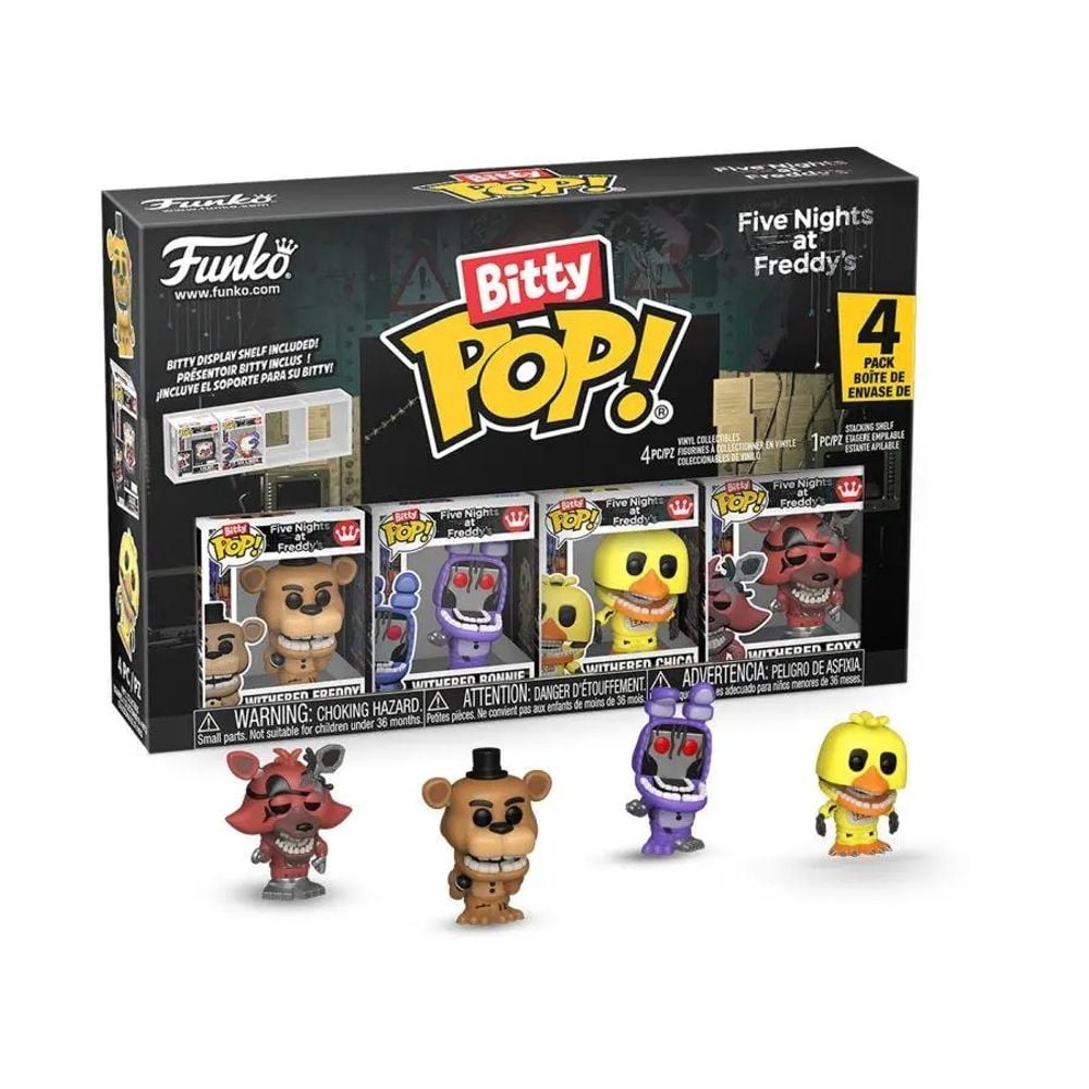 Funko Five Nights at Freddy's - Withered Bitty Pop!,4 Pack by Funko - ISBN: 0889698929578