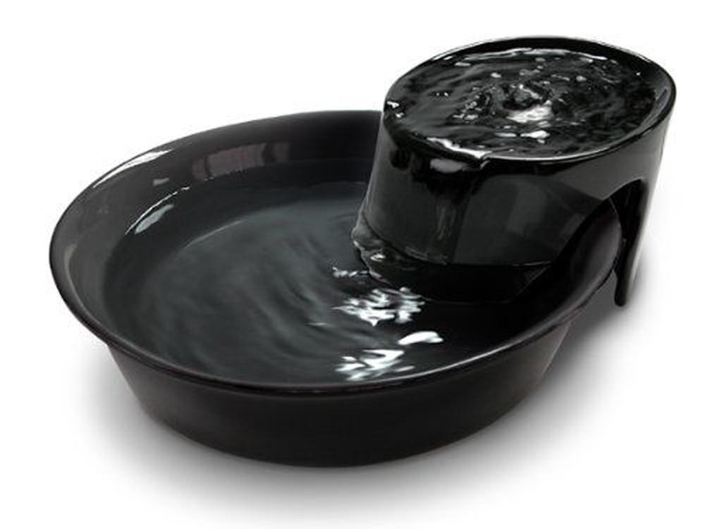 Pioneer Pet Big Max Ceramic Pet Drinking Fountain 3.7 Litres - Black, 0898142002057