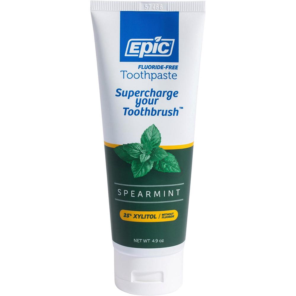 Toothpaste, Fluoride Free (Spearmint) - 138g, 0898414001146