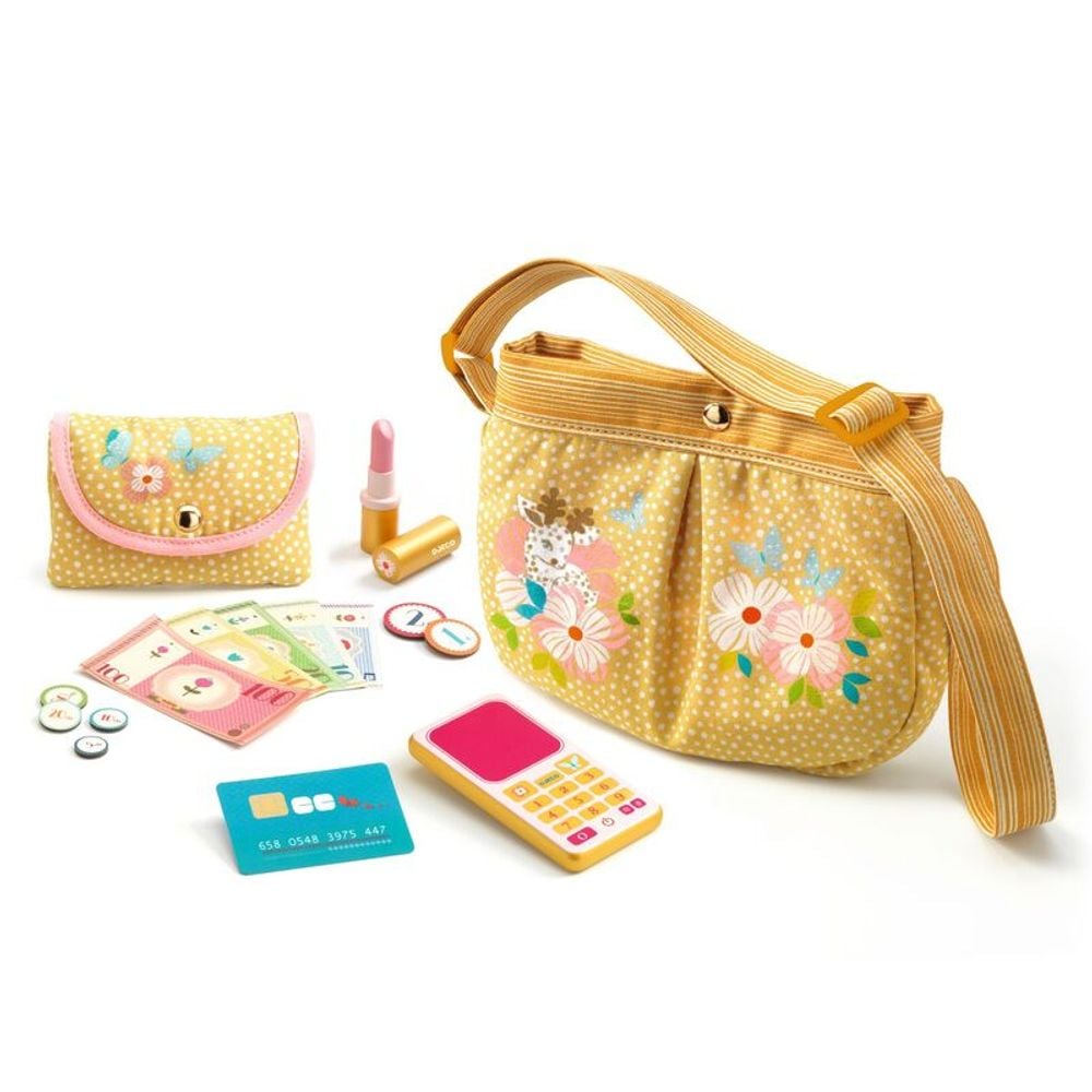 Djeco Orelia's Handbag & Accessories, 16 Piece by Djeco - ISBN: 3070900055636