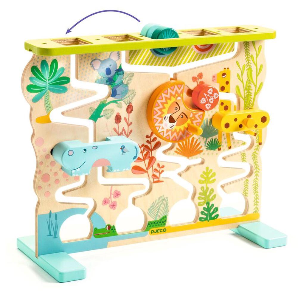 Djeco Cascadou Wooden Sliding Maze Puzzle by Djeco - ISBN: 3070900064034
