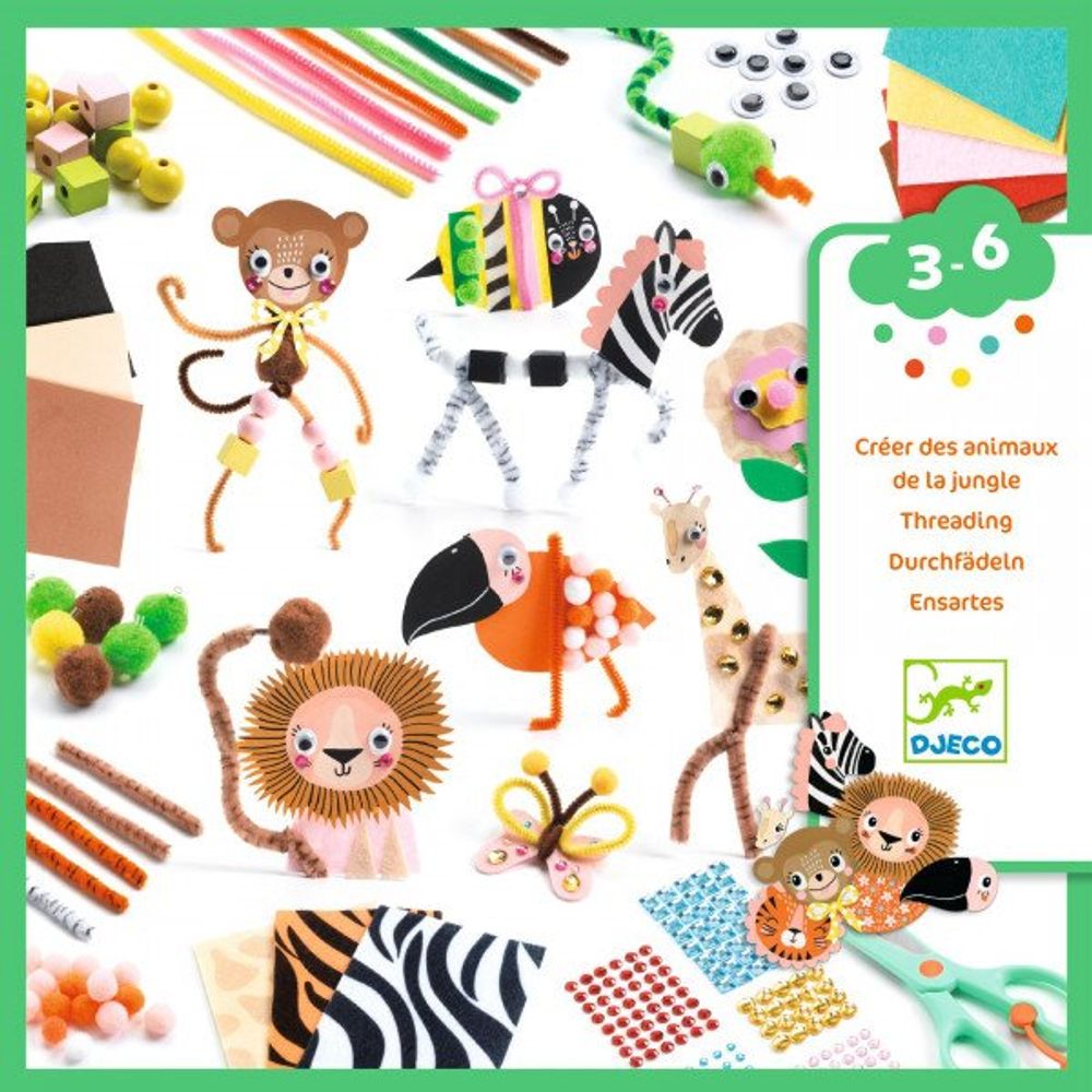 Djeco Jungle Animal Creation Box by Djeco - ISBN: 3070900090163