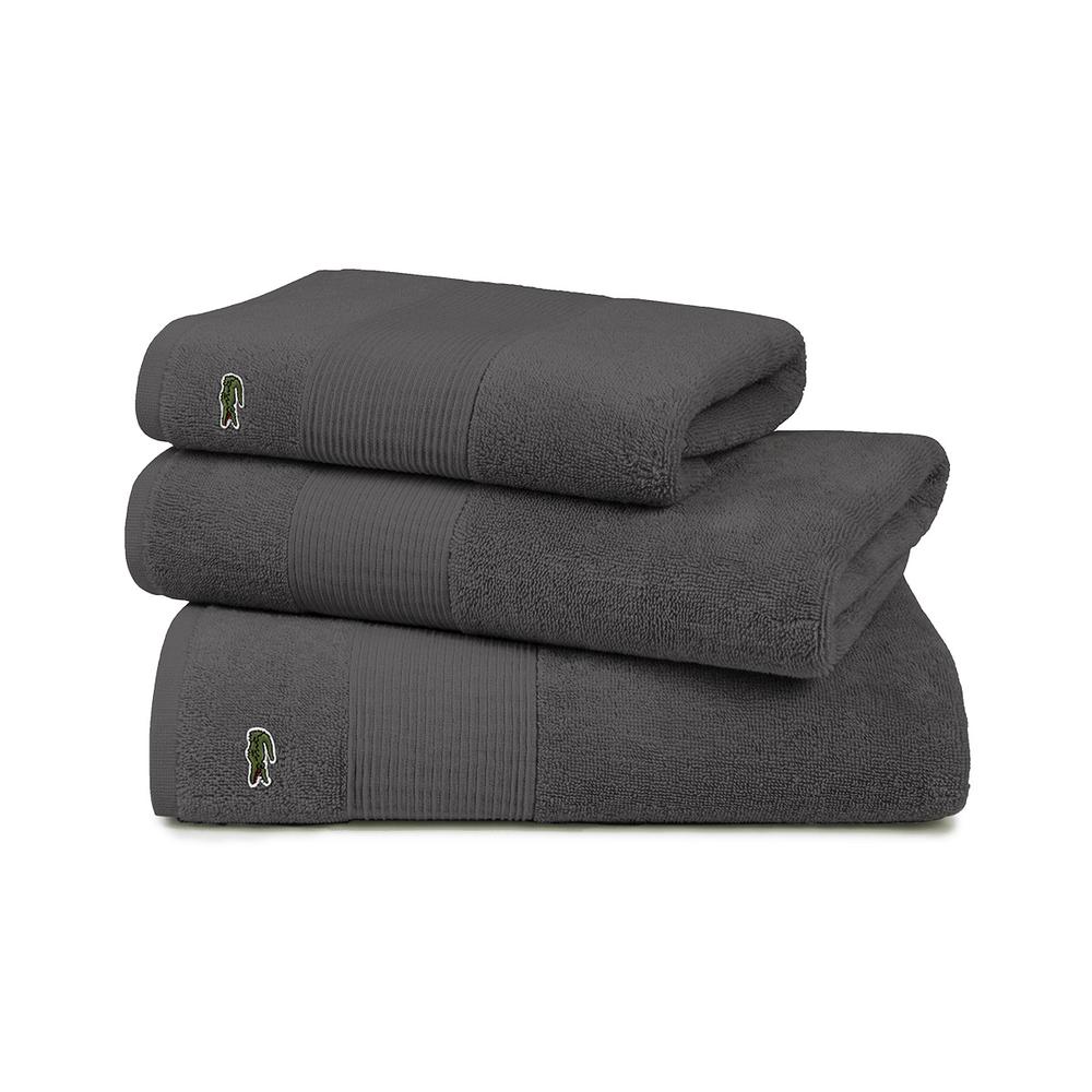 Lacoste L Lecroco Bath Sheet (Bitume) - 100x150cm, 3152204092620