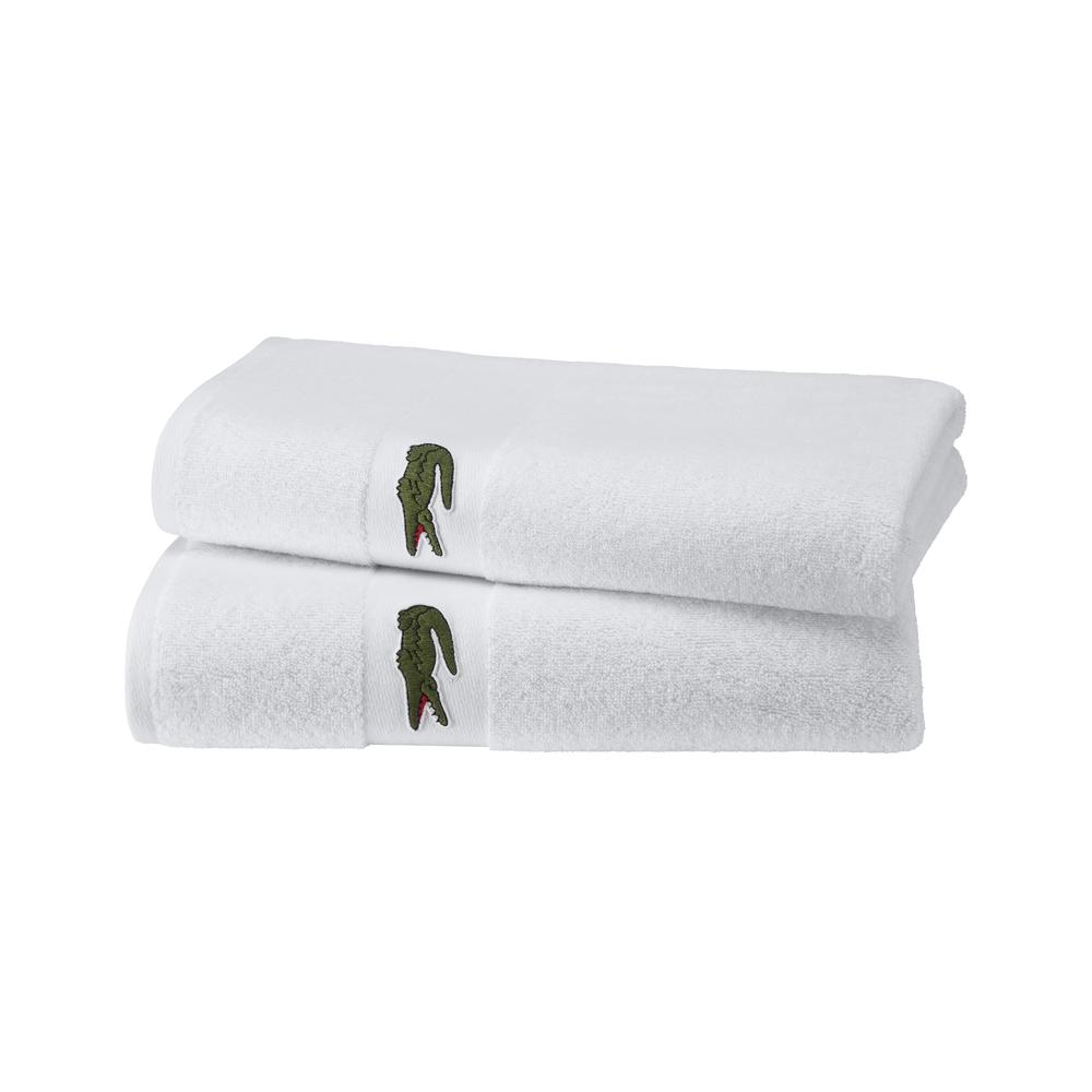 Lacoste L Casual Bath Towel (Blanc) - 70x140cm, 3152204092972