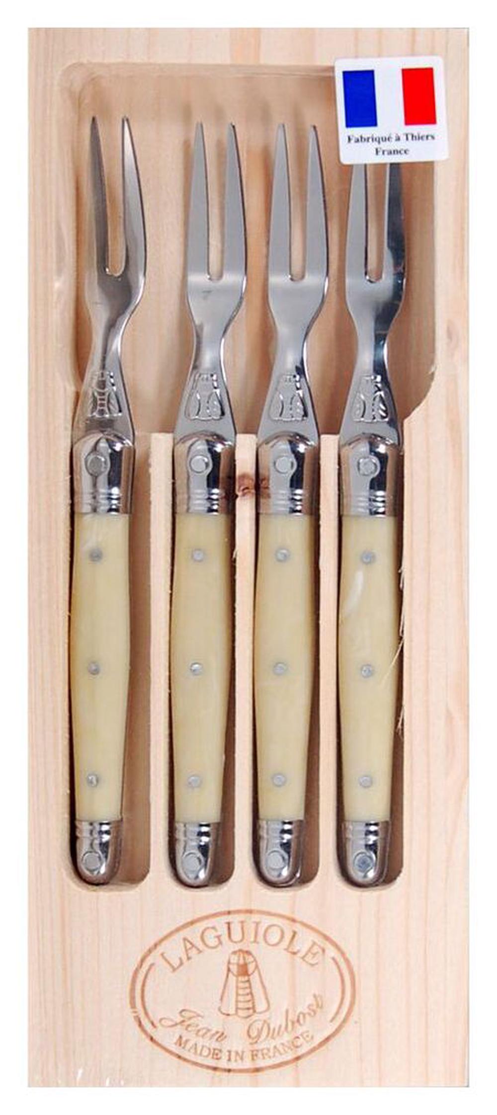 Jean Dubost Laguiole Cocktail or Oyster Fork Set Buy online at The Nile