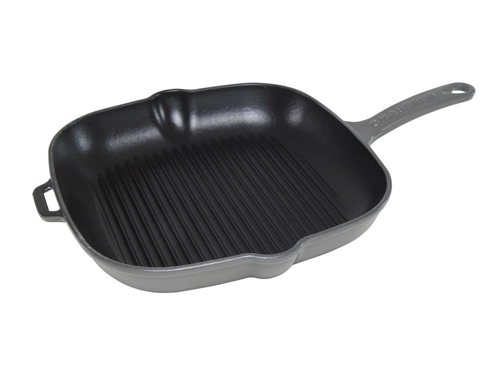 Square Grill Pan (Caviar Grey), 3244335192093