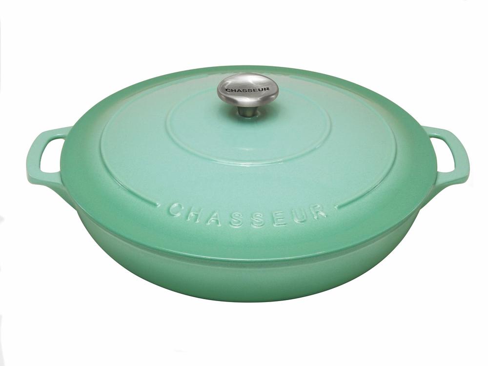 Chasseur Low Round Casserole Peppermint 30cm Buy online at