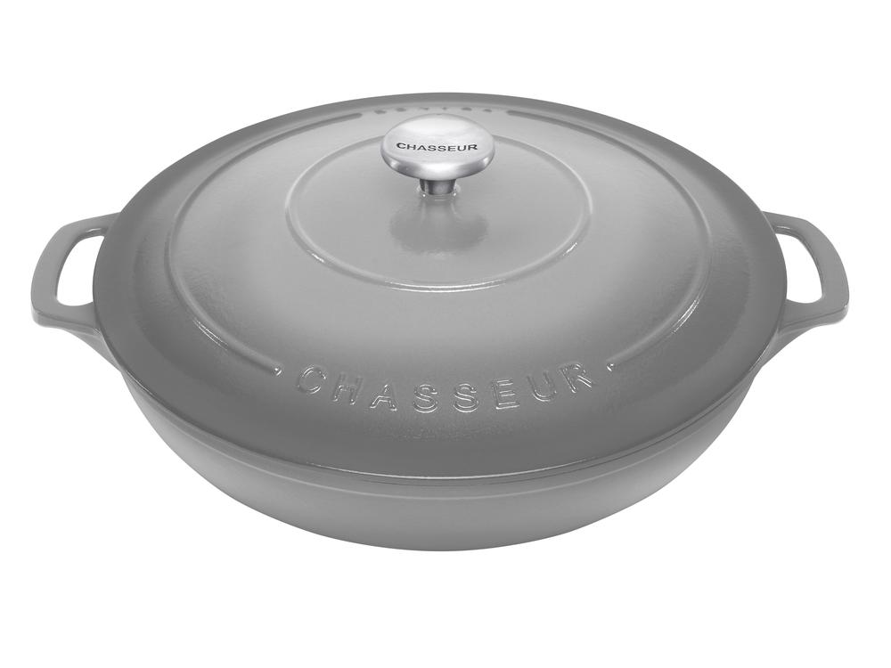 Chasseur Round Casserole Celestial Grey 30cm Buy online at