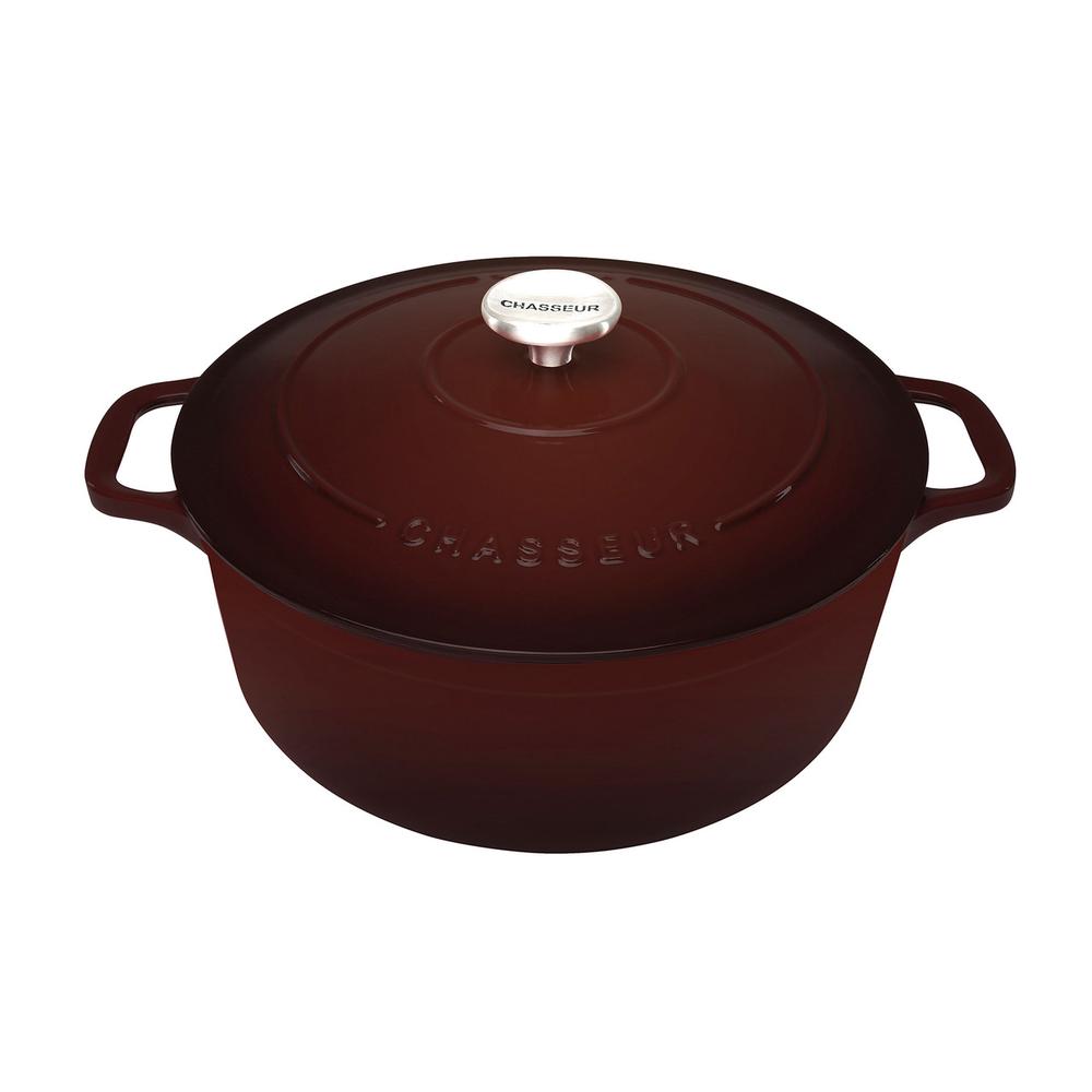 Chasseur Round French Oven Chocolat 24cm Buy online at The Nile