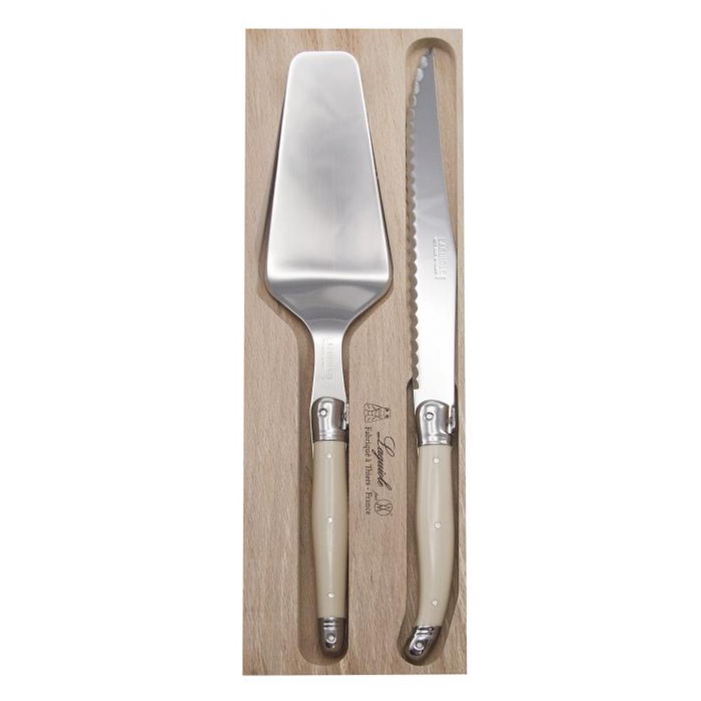 Laguiole by Andre Verdier Debutant Cake Server & Knife Set, 2 Piece