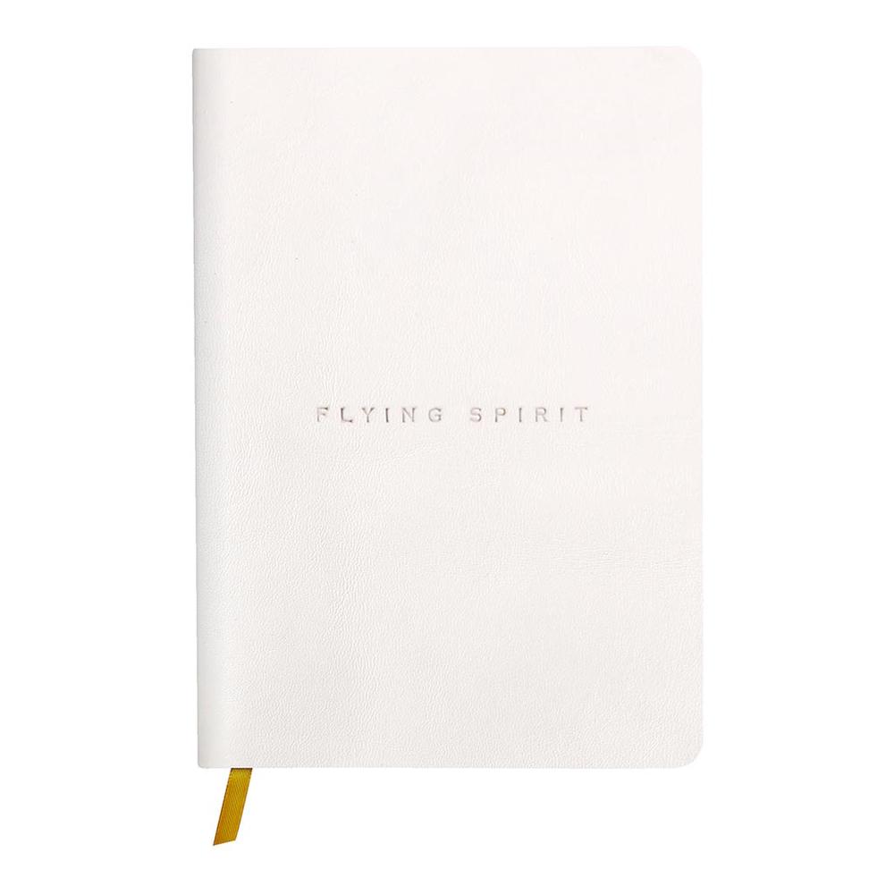 Clairefontaine Flying Spirit Clothbound Lined Journal (White) A5
