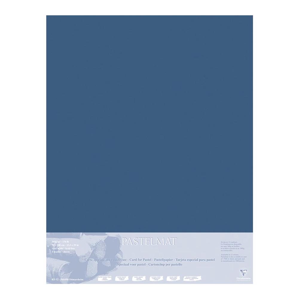 Clairefontaine Pastelmat Mount Board, Pack of 5 (Dark Blue) 70x100cm